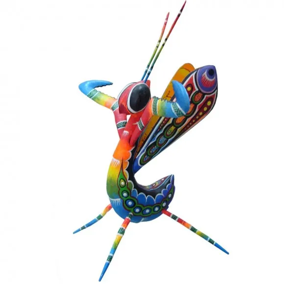 artesanías mexicanas, alebrije mantis religiosa