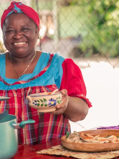 typische Gastronomie von Samana