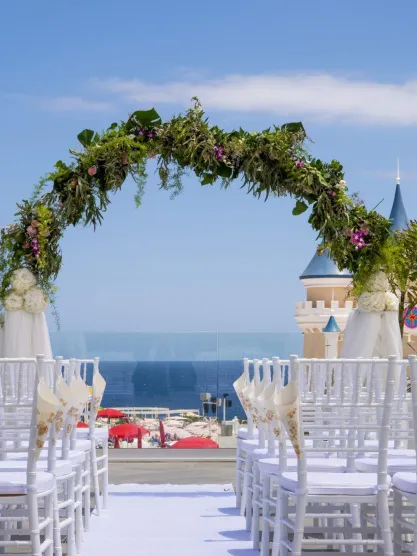 casamentos terraço vista mar em Tenerife